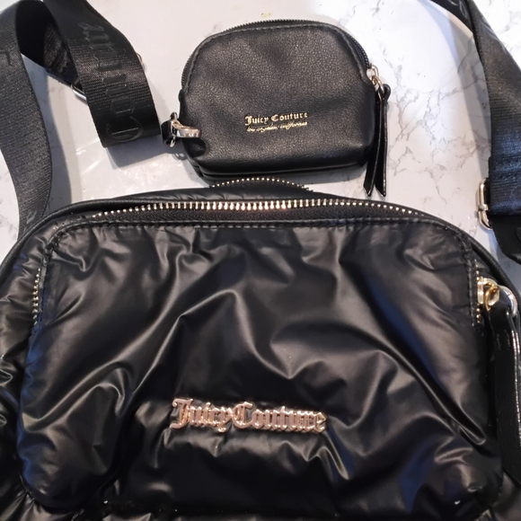 Juicy Couture Handbags - Juicy Couture Black Crossbody Bag Set